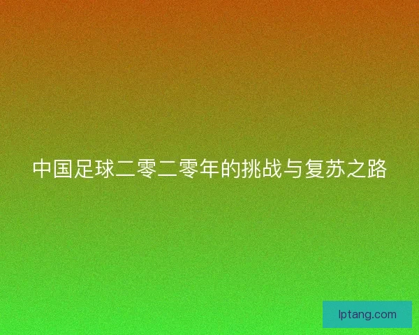 中国足球二零二零年的挑战与复苏之路